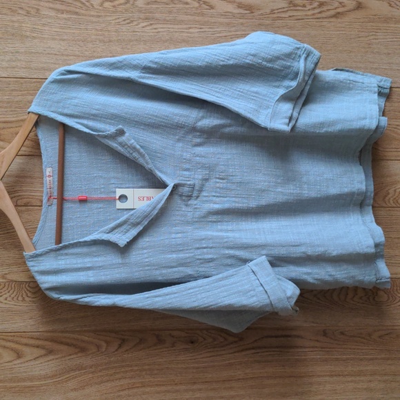 XCVI Tops - XCVI Wearables Gauze Poncho Top Size L